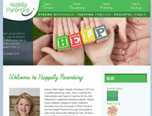 Tablet Screenshot of happilyparenting.com